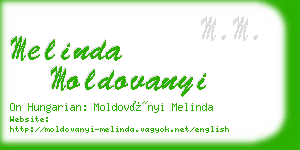 melinda moldovanyi business card